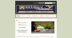 Desktop Screenshot of memorablemilestonesllc.com